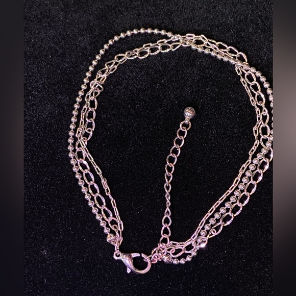 Multilayered Silver Sterling Anklet/ Bracelet - Picture 8 of 9